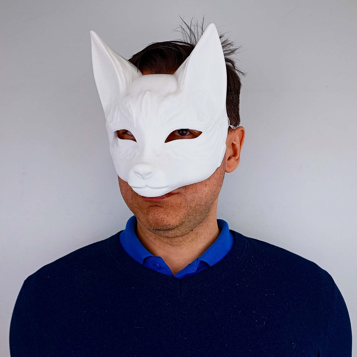 3D Printed Kitsune Mask | Fox Spirit Mask | Japanese Cosplay Festival Mask