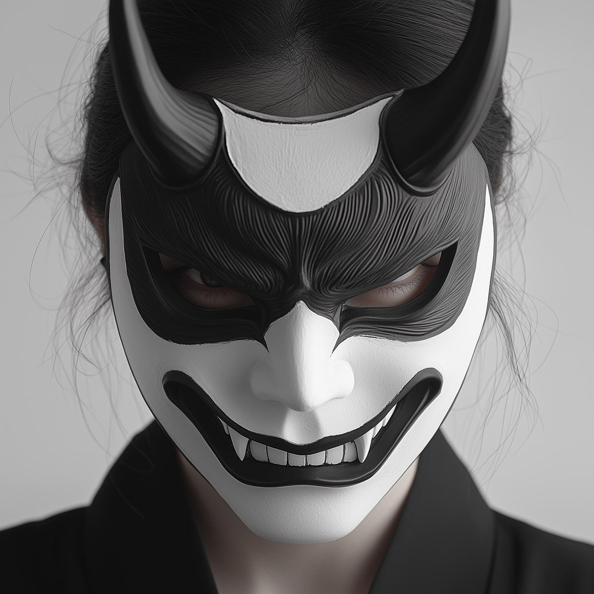 3D Printed Oni Mask | Japanese Demon Samurai Warrior Mask | Cosplay Fantasy Mask