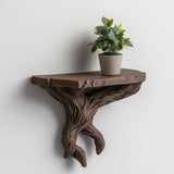 Tree Branch Wall Shelf | 3D Printed Floating Shelf | Nature Inspired Wall Art | Rustic Branch Shelf for Plants | Woodland Home Walls Decor