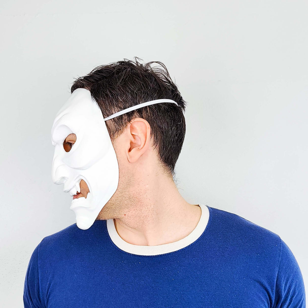 Full Oni Samurai Mask | 3D Printed Demon Mask | Japanese Warrior Cosplay