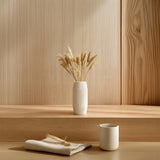 3D Printed Ribbed Vase | Modern Minimalist Vase for Dried Flowers | Geometric Decorative Home Accent | Contemporary 3D Print Decor