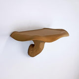 Fungi Floating Wall Shelf | 3D Printed Mushroom Organic Wall Decor | Nature Inspired Home Accent Modern Wall Mounted Shelf