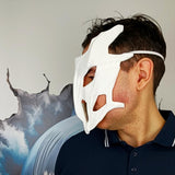 Biomorphic Cyberpunk Warrior Mask | 3D Printed Futuristic Skeleton Mask | Sci-Fi Cosplay Mask | Costume Mask | Abstract Fantasy Mask
