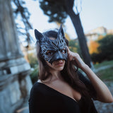 Werewolf Masquerade Mask | 3D Printed Wolf Mask for Women | Gothic Costume Mask