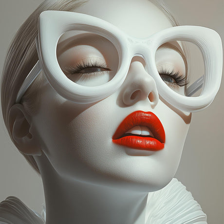 3D Printed Fashion Glasses | Oversized Statement Frames | Cat Eye Glasses | No Lens Glasses | Cosplay Accessories | Futuristic Eyewear