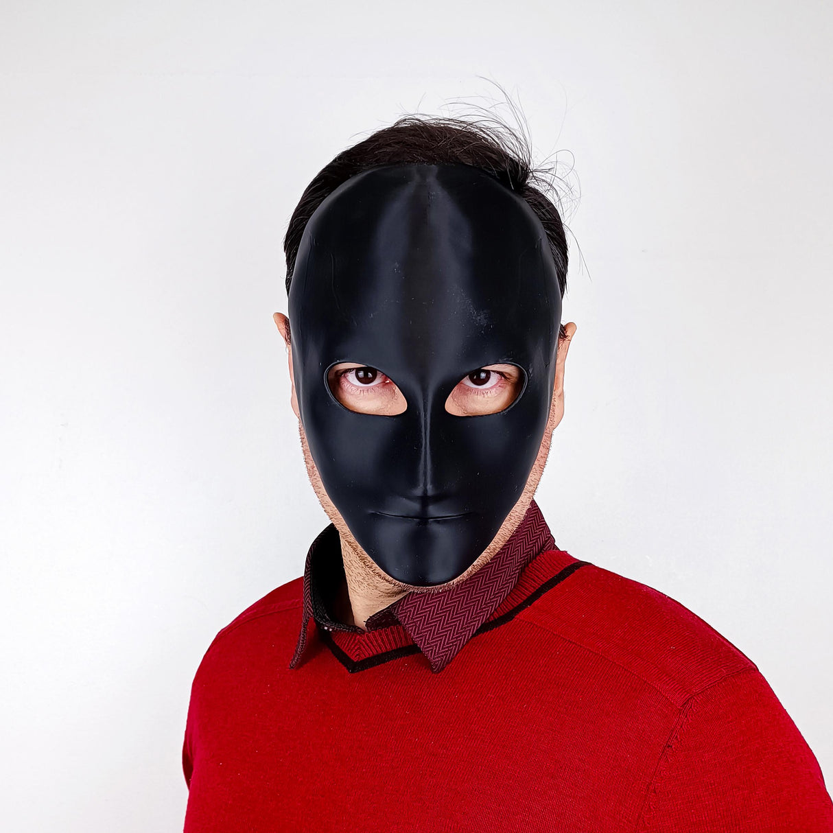 White Blank Face Mask | Minimalist Cosplay Mask | 3d Printed Paintable Mask for Halloween, Theater, Masquerades, Photoshoots