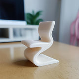 Dollhouse Modern Wiggle Chair | 1:12 Scale Miniature Chair | 3D Printed Funky Desk Chair | Miniature Gehry Style Chair Dolls House Furniture