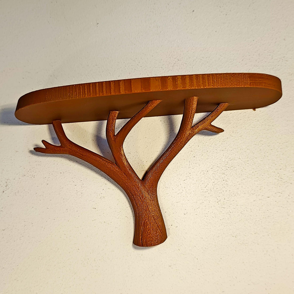 Tree Branch Wall Shelf | 3D Printed Floating Shelf for Plants | Nature Inspired Decor