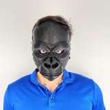 Realistic Gorilla Face Mask | 3D Printed Animal Mask | Black Costume Mask | Primate Face Prop | Halloween Cosplay Accessory Masks