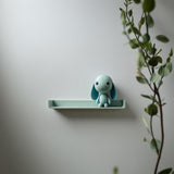 3D Printed Bunny Wall Shelf | Minimalist Character Floating Ledge | Playful Modern Room Decor Accent for Kids Rooms and Cozy Home Interiors