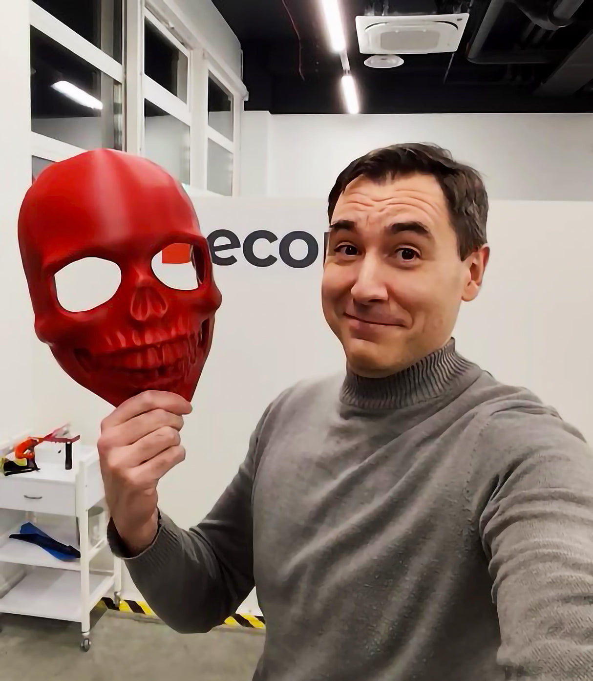 3D Printed Skull Mask | Horror Costume Cosplay Face Mask | Halloween Skeleton Mask | Gothic Face Cover Scary Mask | 3D Print Costume Mask