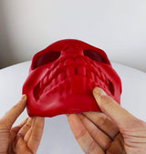 3D Printed Skull Mask | Horror Costume Cosplay Face Mask | Halloween Skeleton Mask | Gothic Face Cover Scary Mask | 3D Print Costume Mask