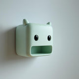 3D Printed Monster Wall Storage Cubby | Cute Kawaii Face Shelf for Keys, Mail and Entryway Essentials | Minimal Modern Home Decor Organizer