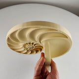 Nautilus Wall Shelf | Spiral Floating Shelfs | 3D Printed Geometric Wall Art