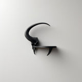 3D Printed Ram Skull Wall Shelf | Dark Fantasy Horned Floating Ledge | Gothic Room Decor Accent | Bedroom Gaming Setup | Home Entry Decor