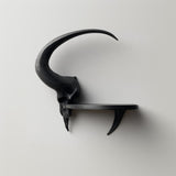 3D Printed Ram Skull Wall Shelf | Dark Fantasy Horned Floating Ledge | Gothic Room Decor Accent | Bedroom Gaming Setup | Home Entry Decor