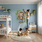Monkey Wall Decal | Jungle Nursery Decor