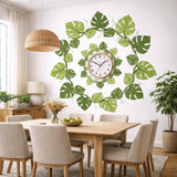 Monstera Leaf Wall Decal | Tropical Mandala Mural