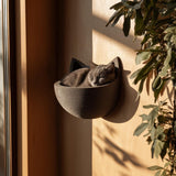 Wall Mounted Cat Shelf Bed with Ears | 3D Printed Sculptural Cat Wall Bed | Minimalist Modern Wall Furniture for Cats and Small Pets