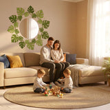 Monstera Leaf Wall Decal | Tropical Mandala Mural | Botanical Home Decor | Urban Jungle Wall Art | Swiss Cheese Plant Sticker | Green Leaf