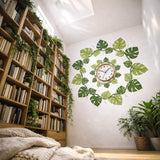 Monstera Leaf Wall Decal | Tropical Mandala Mural | Botanical Home Decor | Urban Jungle Wall Art | Swiss Cheese Plant Sticker | Green Leaf