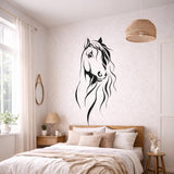 Minimalist Horse Decal | Equestrian Line Art | Modern Farmhouse Decor | Horse Silhouette Sticker | Minimalist Animal Wall Art | Horse Head