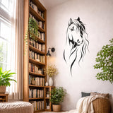 Minimalist Horse Decal | Equestrian Line Art | Modern Farmhouse Decor | Horse Silhouette Sticker | Minimalist Animal Wall Art | Horse Head