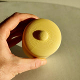 3D Printed Minimalist Pet Cremation Urn with Paw Print | Modern 3D Printed Memorial Urn for Pets | Simple Neutral Remembrance Decor