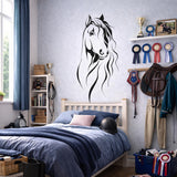 Minimalist Horse Decal | Equestrian Line Art | Modern Farmhouse Decor | Horse Silhouette Sticker | Minimalist Animal Wall Art | Horse Head