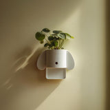 Minimal Dog Wall Planter Shelf | 3D Printed Cute Animal Hanging Pot | Modern Kawaii Wall Decor for Nursery, Kids Room and Playful Interiors