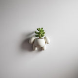 Cute Puppy Wall Planter Pot | 3D Printed Kawaii Animal Hanging Planter | Modern Minimal Wall Decor for Nursery, Kids Room and Cozy Interiors