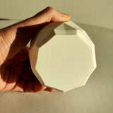 3D Printed Geometric Brush Holder | Modern Faceted Makeup Organizer | Minimalist Pen Cup