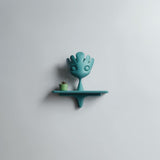 Playful Fantasy Character Wall Shelf Decor | 3D Printed Sculptural Cute Creature Shelf | Modern Kawaii Accent for Soft Minimal Interiors