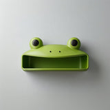 Cute Frog Wall Shelf Decor | 3D Printed Kawaii Animal Shelf | Playful Kids Room Storage Accent for Modern Scandinavian Interiors