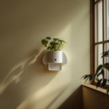 Minimal Dog Wall Planter Shelf | 3D Printed Cute Animal Hanging Pot | Modern Kawaii Wall Decor for Nursery, Kids Room and Playful Interiors