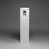 Modern Cat Memorial Urn | 3D Printed Tall Minimal Cremation Keepsake with Cat Window | White Pet Remembrance Minimalist Decor, Sympathy Gift