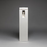 Modern Cat Memorial Urn | 3D Printed Tall Minimal Cremation Keepsake with Cat Window | White Pet Remembrance Minimalist Decor, Sympathy Gift