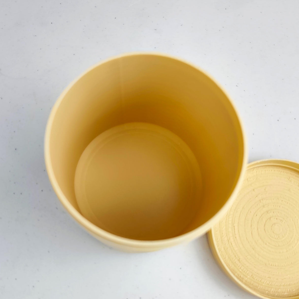 3D Printed Pet Memorial Urn | Minimalist Cylindrical Cremation Urn with Paw Print | Modern Remembrance Decor for Dogs or Cats