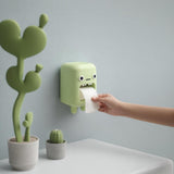 Kawaii Monster Toilet Paper Holder | 3D Printed Wall Mounted Dispenser Box | Cute Bathroom Decor, Kids Restroom Organizer Gift for Guests
