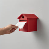 Mailbox Toilet Paper Holder | 3D Printed Wall Mounted Dispenser Box with Roof | Cute Bathroom Decor, Restroom Organizer, Funny Guest Gift