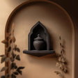 Alternate product view of 3D Printed Gothic Arch Memorial Wall Shelf with Urn.