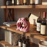 Monster Wine Bottle Holder | 3D Printed Funny Creature Wine Rack Display for Standard Bottles | Fantasy Bar Shelf Decor