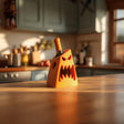 Alternate product view of 3D Printed Angular Monster Wine Bottle Holder.