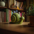 Alternate product view of 3D Printed Snail Sculpture with Paw Print Shell.