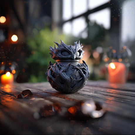 Alternate product view of Dark Raven Memorial Urn.