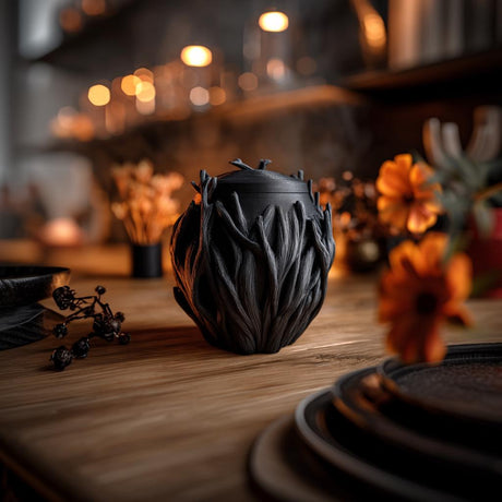 Dark Woodland Memorial Urn shown in the product image.