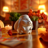 Sleeping Bunny Memorial Urn with Lid | 3D Printed Pet Ashes Keepsake Container for Peaceful Shelf Decor and Remembrance Display
