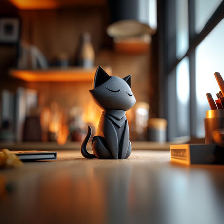 Additional product view of Sleeping Cat Memorial Urn.
