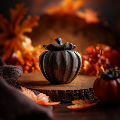 Pumpkin Memorial Urn with Lid shown in the product image.