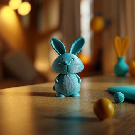 Alternate product view of Upright Bunny Memorial Urn.